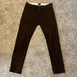 Brown J. Crew 484 Slim Chinos. Size 28x30